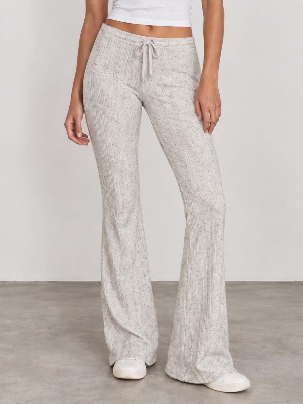 Reitmans Women’s Grey Ribbed Drawstring Lounge Pants | XS